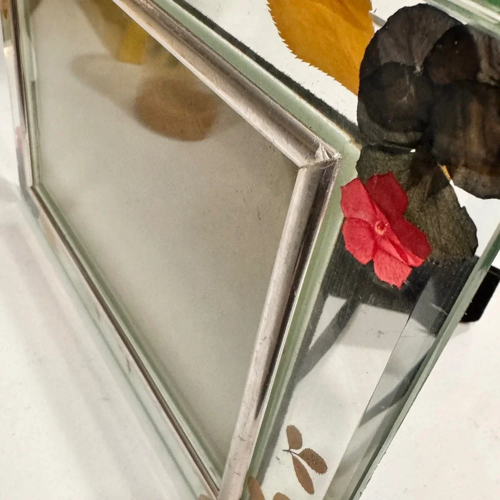 Handmade Pressed Flower‎ Resin Photo Frame 5.5